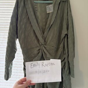 ASOS Curve Olive Green Dress